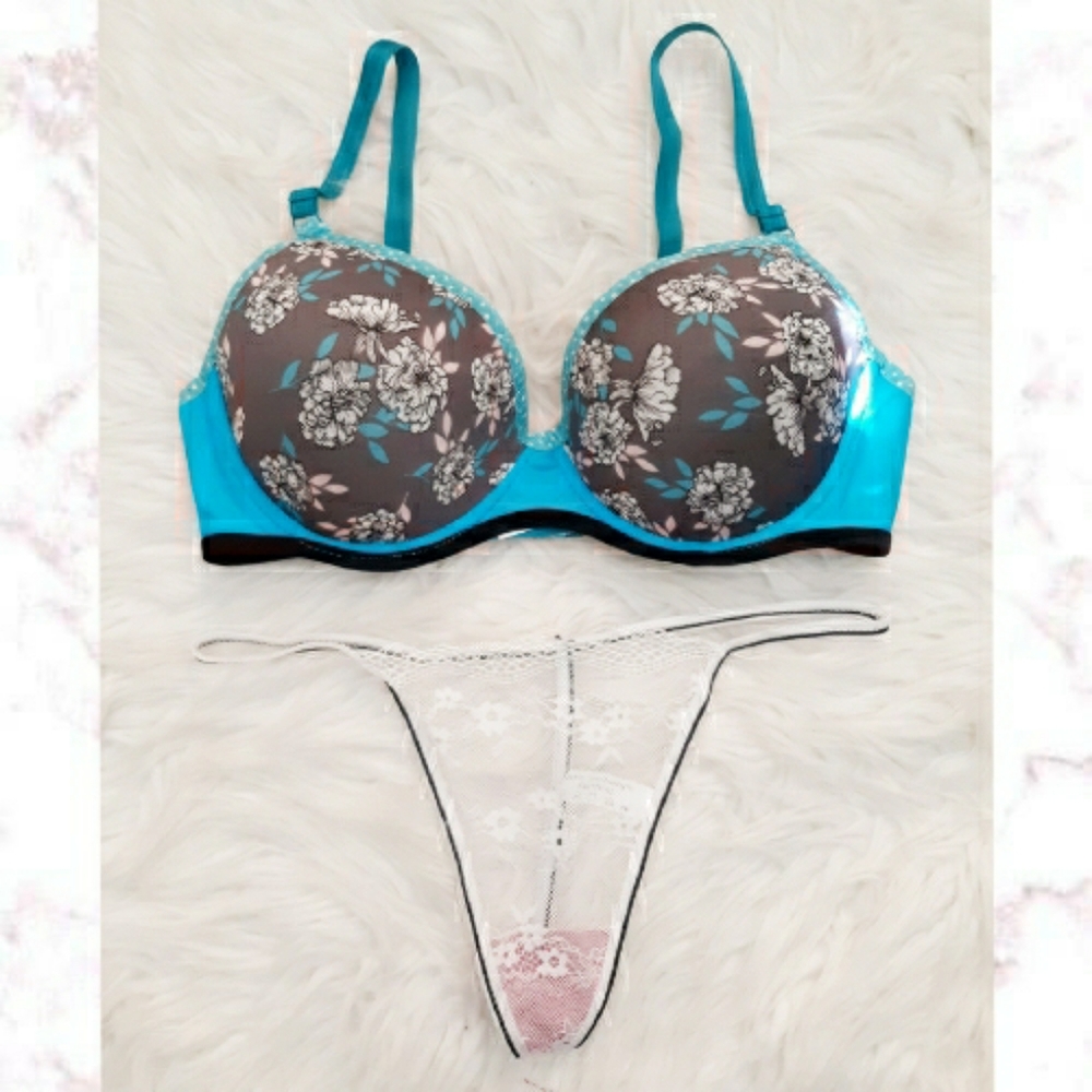 New! Bra & Panty Set 34C
